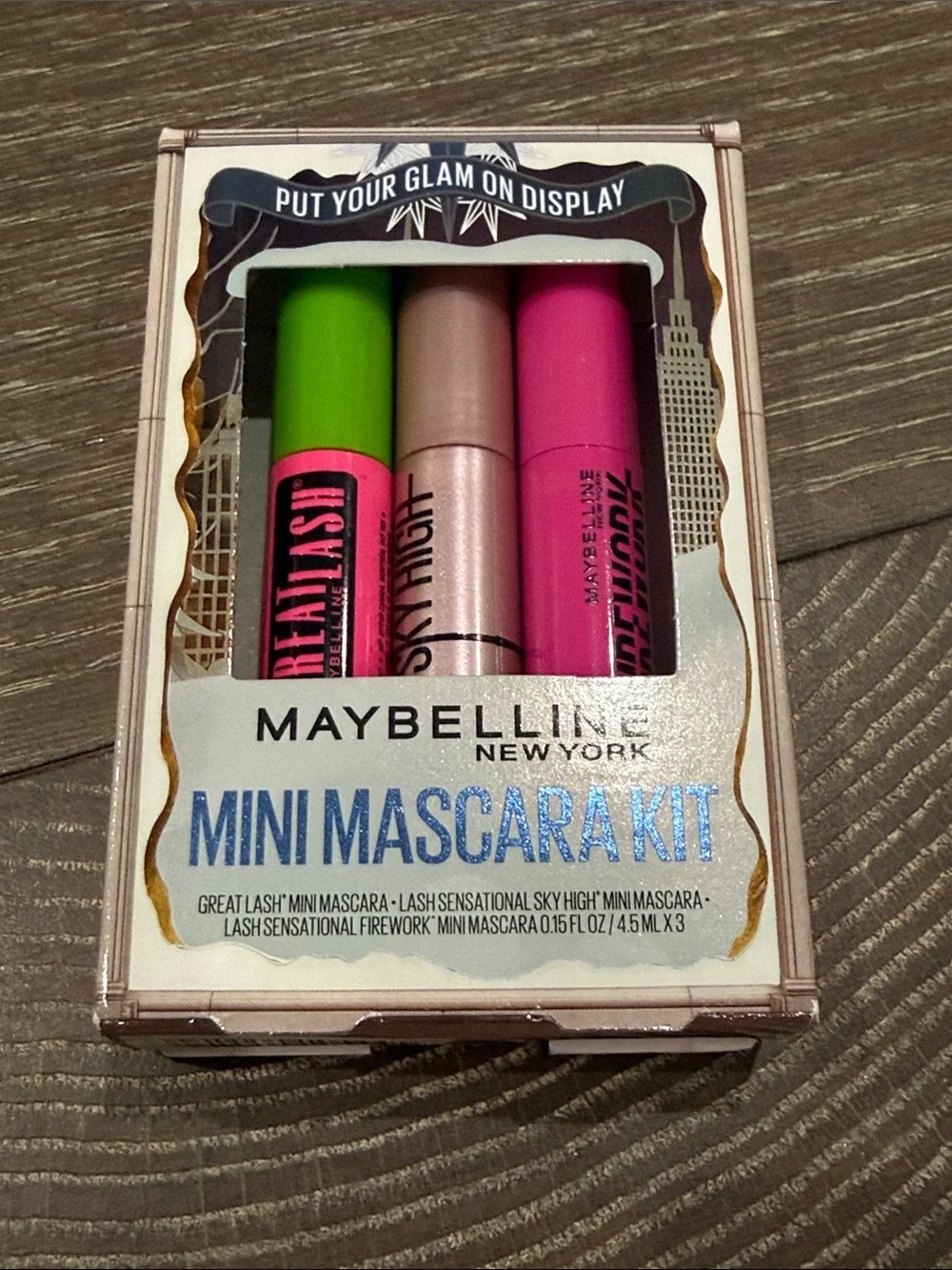 NWT Maybelline 3 Mini Mascara Set Great Lash Sky High Lash Sensational